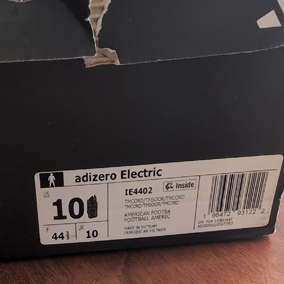 Adidas Adizero Electric Snack Attack - Lemon Lime Size 10 Football Cleats - Picture 9 of 9